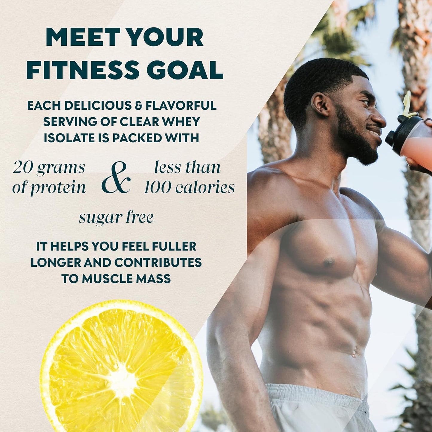 Myprotein Lemonade Clear Whey Isolate Protein Powder - 1.1 Lb (20 Servings), 20g Protein, Naturally Flavored Drink Mix - BoostGo Australia