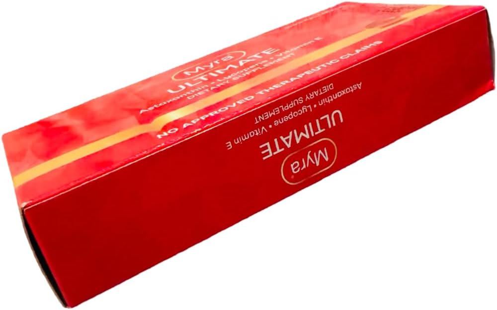 Myra Ultimate Softgel Capsules with Astaxanthin, Lycopene, and Vitamin E - 30 Count