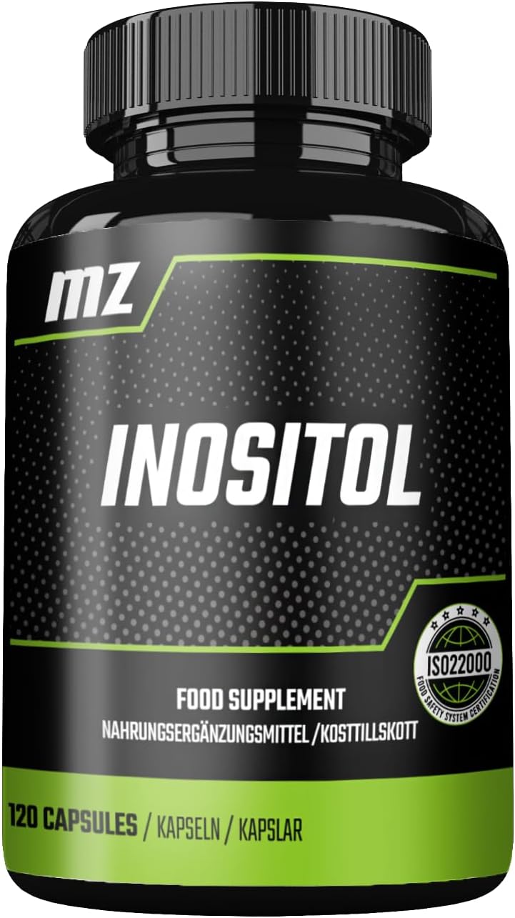 MZ Inositol 600mg Capsules - 120 Count - 4 Month Supply - Promotes Mental Health - by MZ Meet the Zone