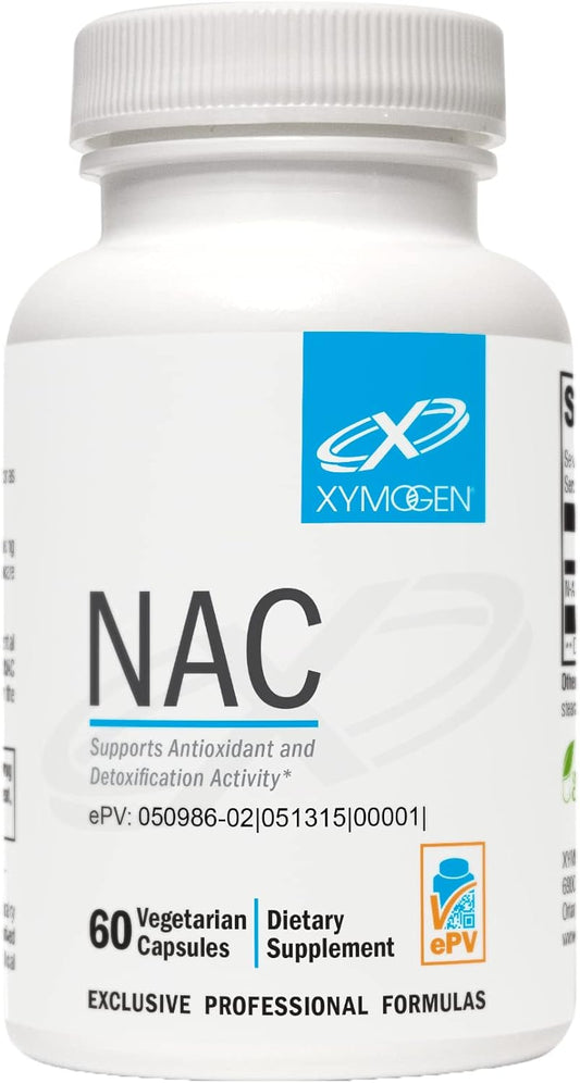 NAC N-Acetyl-Cysteine 600mg Capsules - Antioxidant & Liver Detox Support for Glutathione Synthesis - Non-GMO Supplement (60 Count)