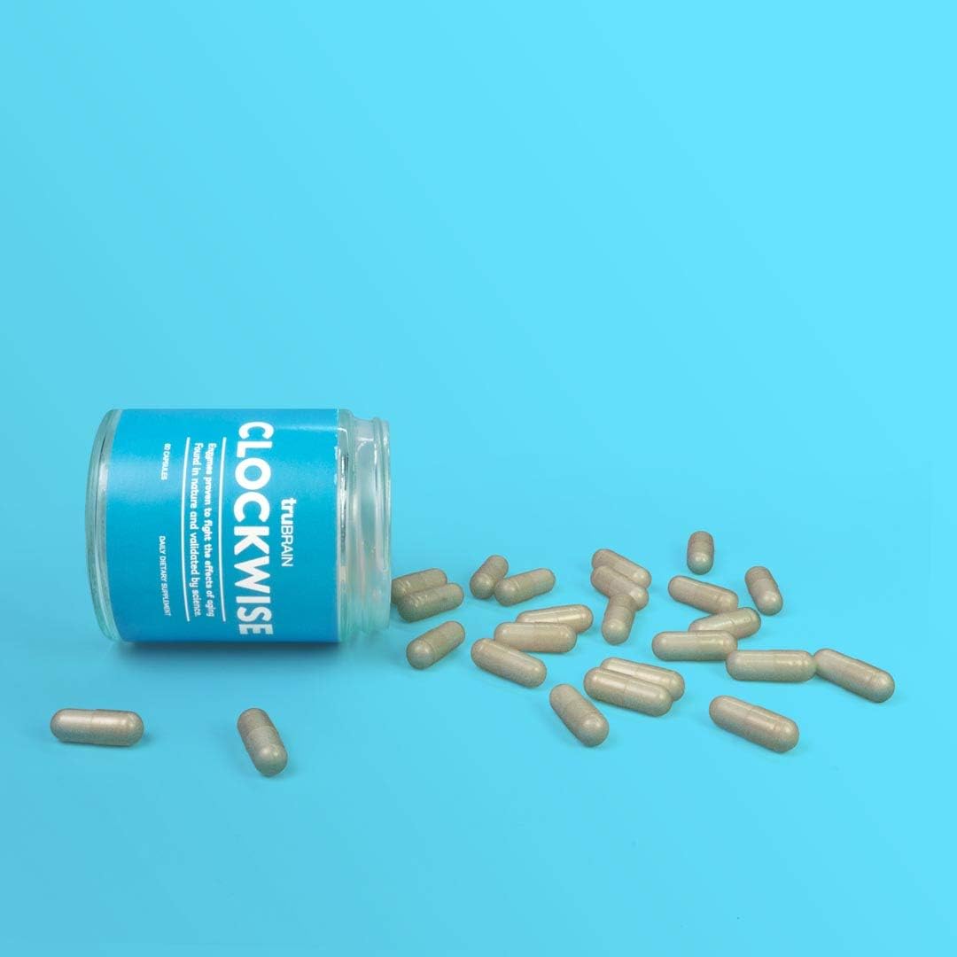 NAD Booster TruBrain Clockwise Supplement for Increased Energy, Anti Aging, and Cell Immunity with Nicotinamide