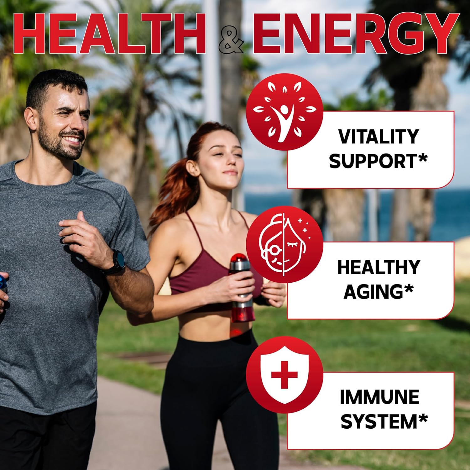 NAD Nicotinamide Riboside Supplement with Trans-Resveratrol and Quercetin for Cellular Energy, Vitality, and Healthy Aging - 60 Capsules - BoostGo Australia