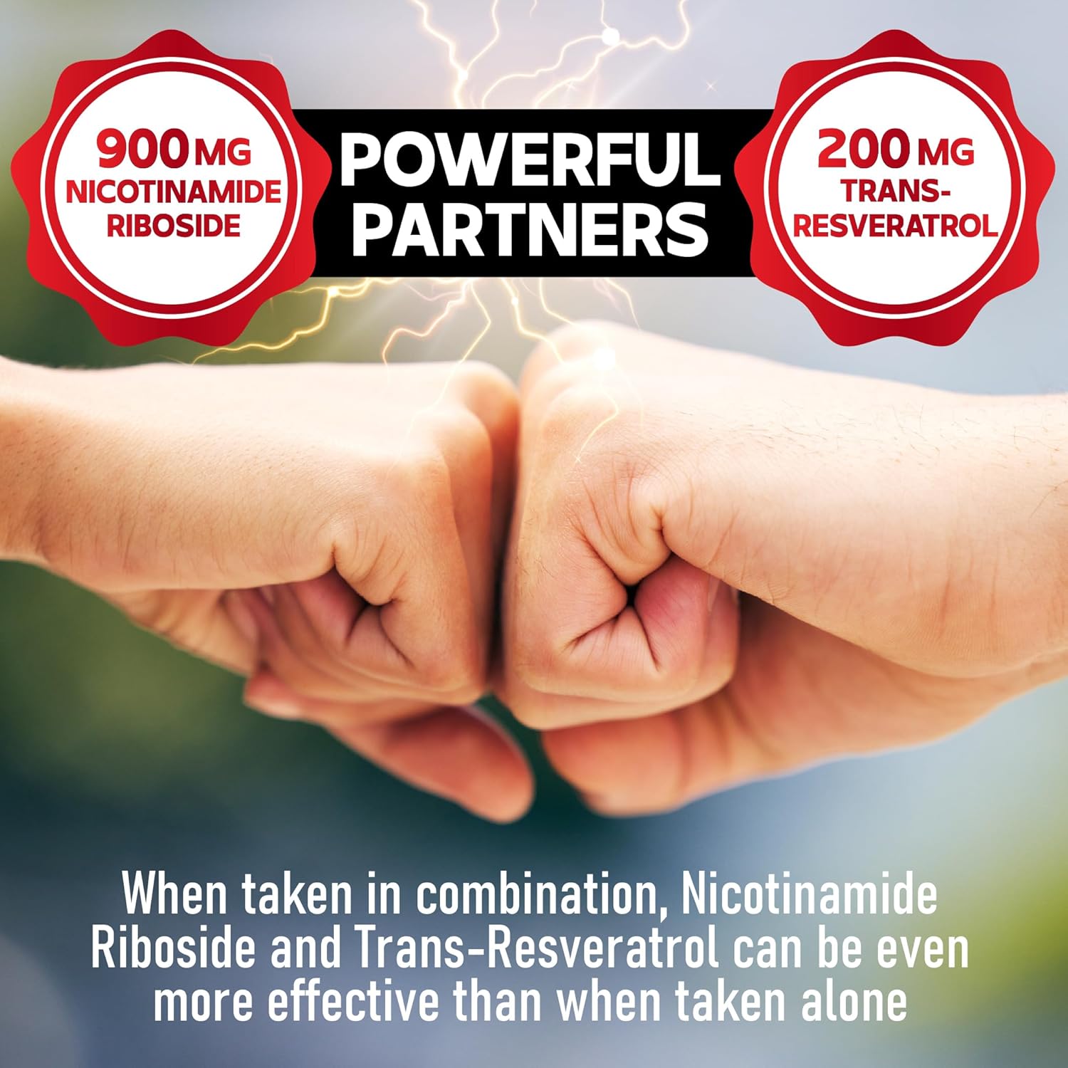 NAD Nicotinamide Riboside Supplement with Trans-Resveratrol and Quercetin for Cellular Energy, Vitality, and Healthy Aging - 60 Capsules - BoostGo Australia