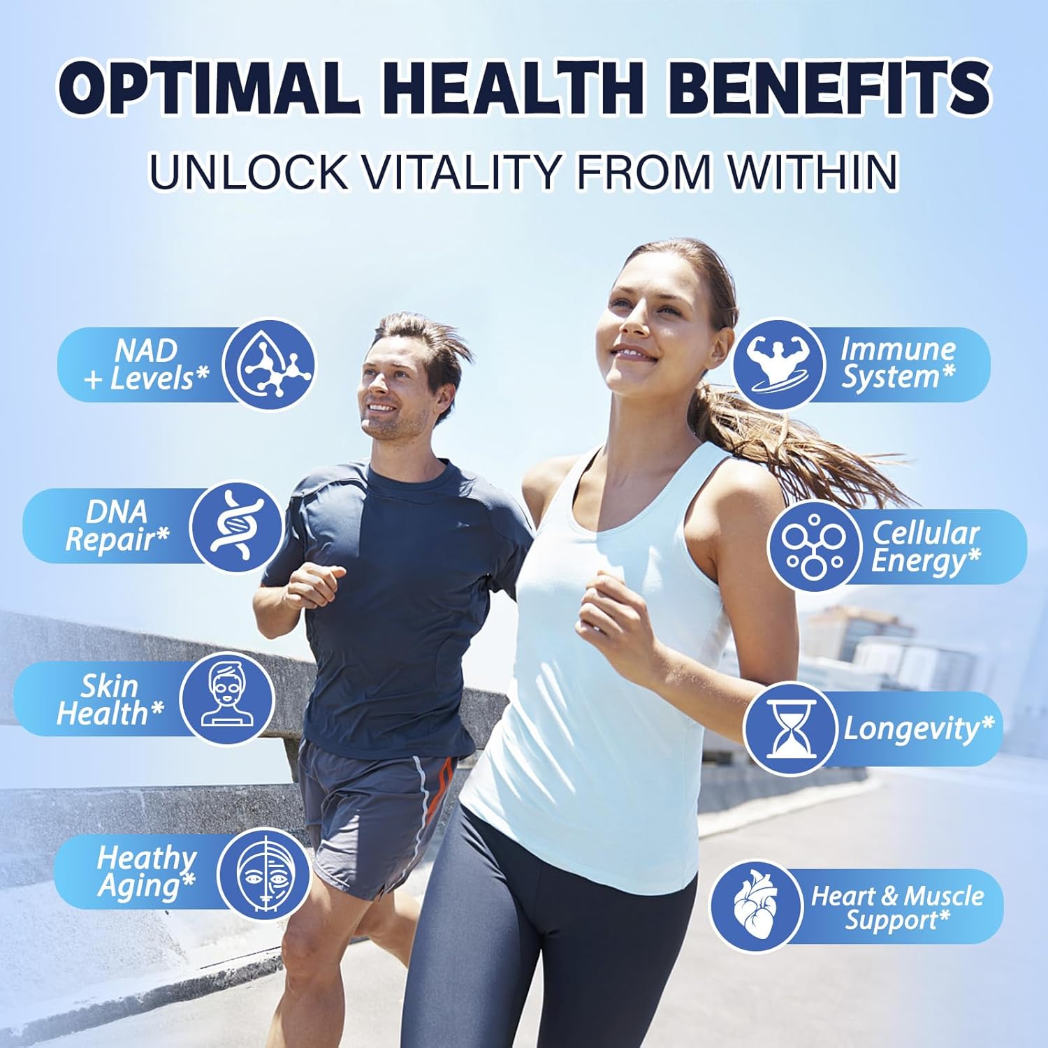 NAD+ Supplement with Niacinamide, Quercetin, and Trans-Resveratrol for Anti-Aging and Energy Support - 240 Count