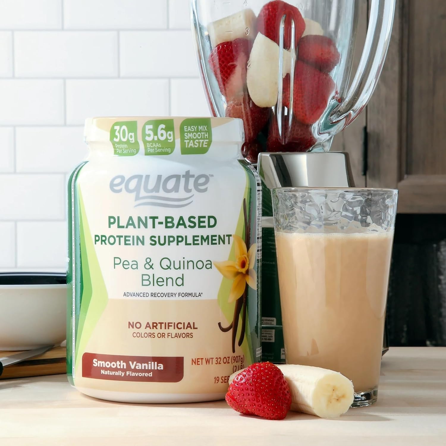 Naisian Equate Vanilla Plant-Based Protein Supplement 2 Lbs - New Formula