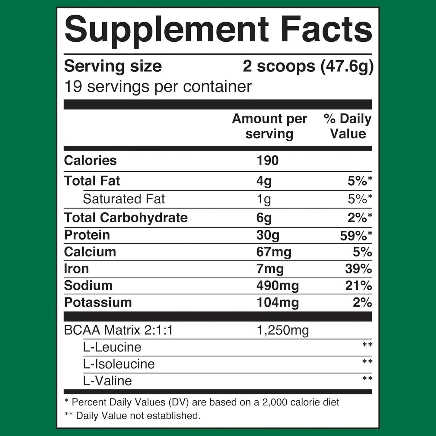 Naisian Equate Vanilla Plant-Based Protein Supplement 2 Lbs - New Formula