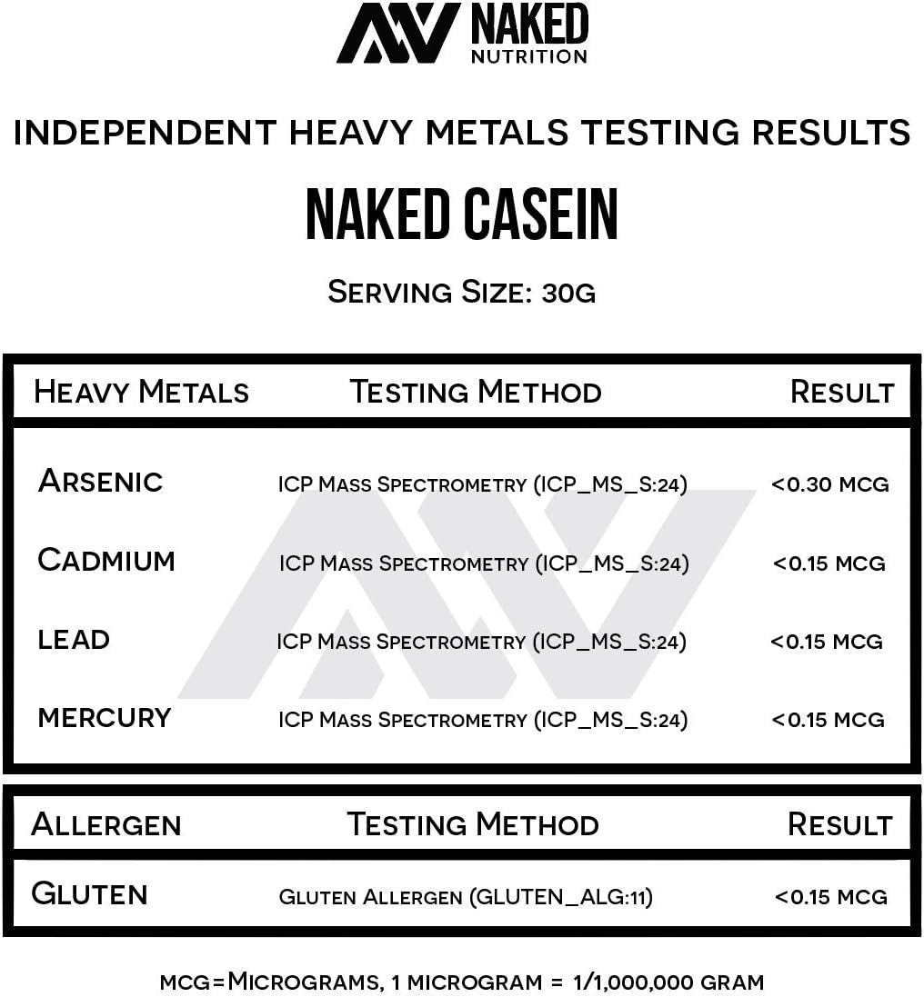 Naked Casein Protein Powder - 1lb Micellar Casein for Muscle Growth & Recovery - Bulk GMO-Free, Gluten-Free, Soy-Free, Preservative-Free - 15 Servings