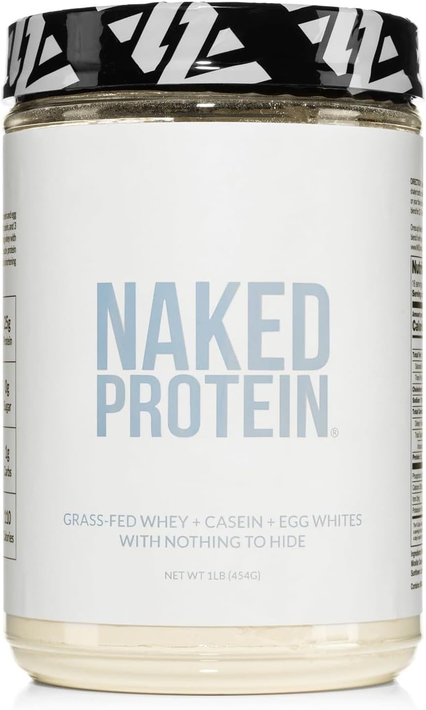 Naked Protein Powder Blend - Egg, Whey, and Casein Protein Mix, Unflavored by Naked Nutrition