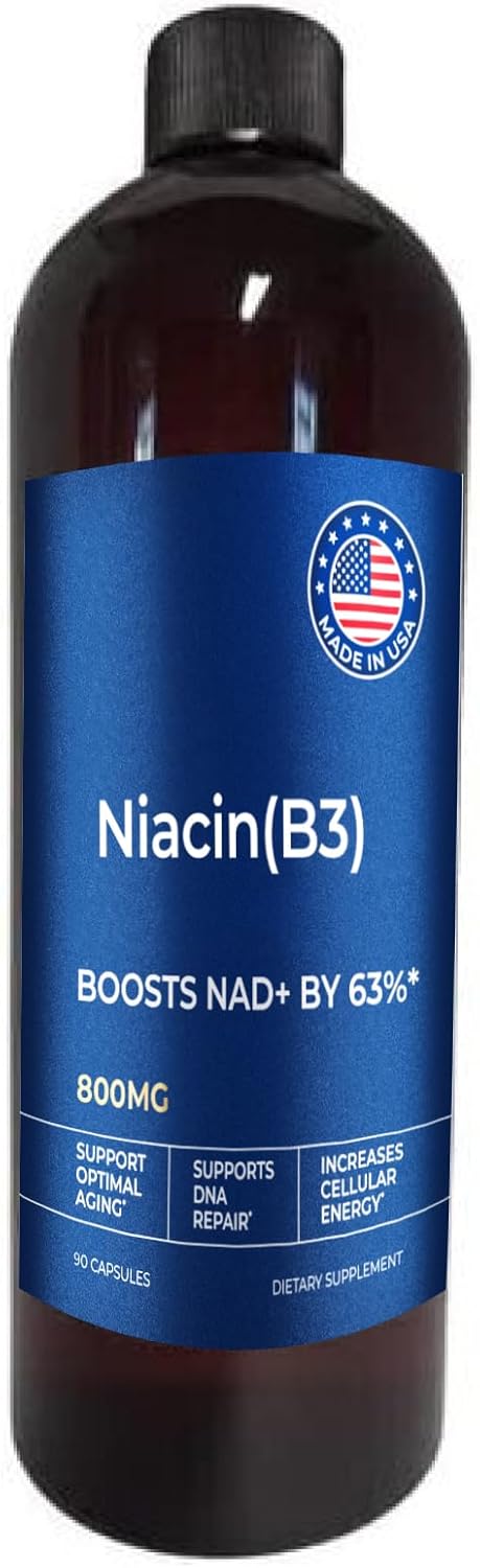 Nano Silver and Niacin (B3) Mineral Supplements - 18 Capsules, 800mg