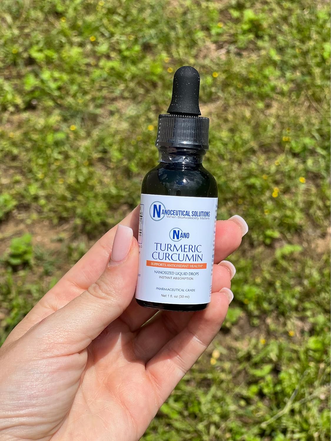 Nanoceutical Solutions Nano Turmeric Curcumin Drops - Organic Vegan Non-GMO Formula for Joint, Digestive, Liver & Heart Health - Highly Bioavailable Nano Particles for Rapid Absorption - 30 ml Bottle - BoostGo Australia