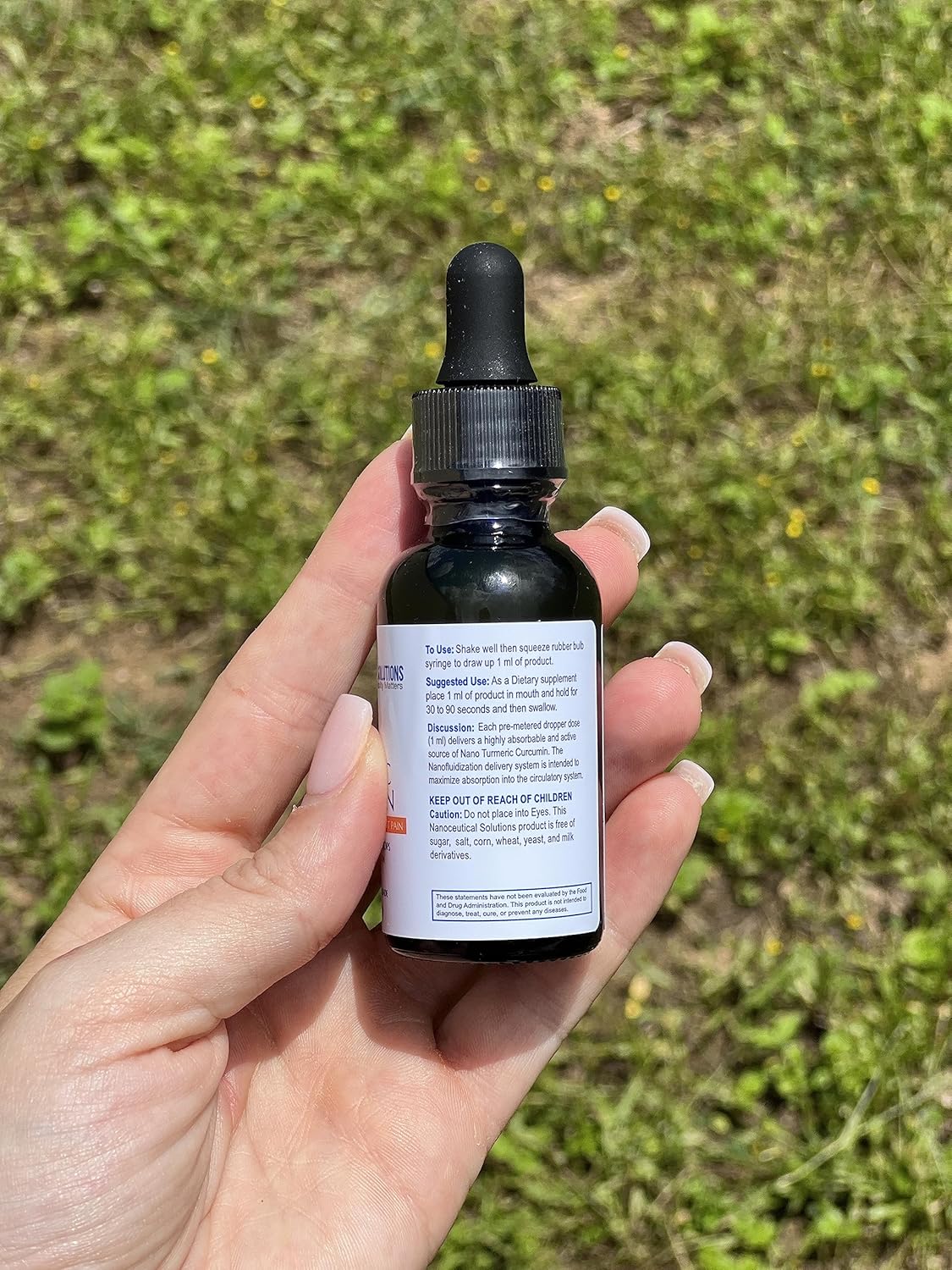 Nanoceutical Solutions Nano Turmeric Curcumin Drops - Organic Vegan Non-GMO Formula for Joint, Digestive, Liver & Heart Health - Highly Bioavailable Nano Particles for Rapid Absorption - 30 ml Bottle - BoostGo Australia