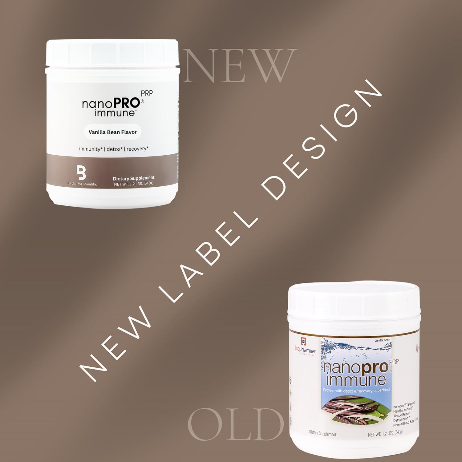 Nanopro Immune Whey Protein Powder: Support Immune System & Recovery, Vanilla Flavor, 30 Servings