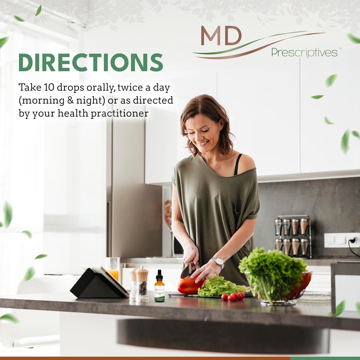 NanoZeolite MD by MD Prescriptives - Liquid Zeolite Solution - 60 Servings - 1 fl oz