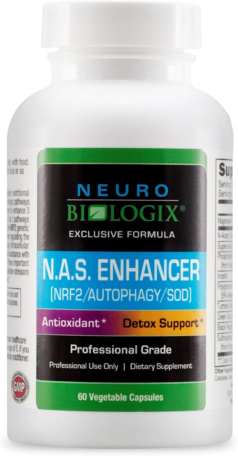 N.A.S Enhancer Autophagy Supplements - Antioxidants & Detox Support with Glutathione - 60 Capsules