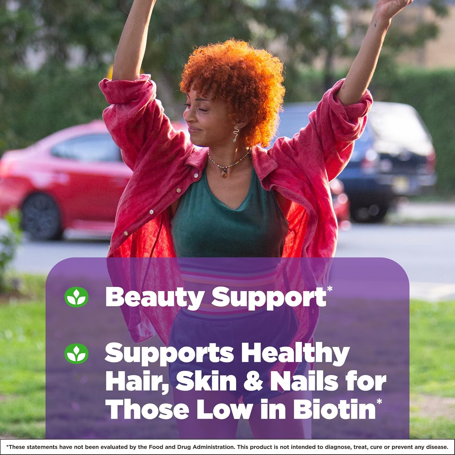 Natrol Beauty Biotin 1000mcg Tablets - 100 Day Supply for Hair, Skin, Nails & Energy - Pack of 12