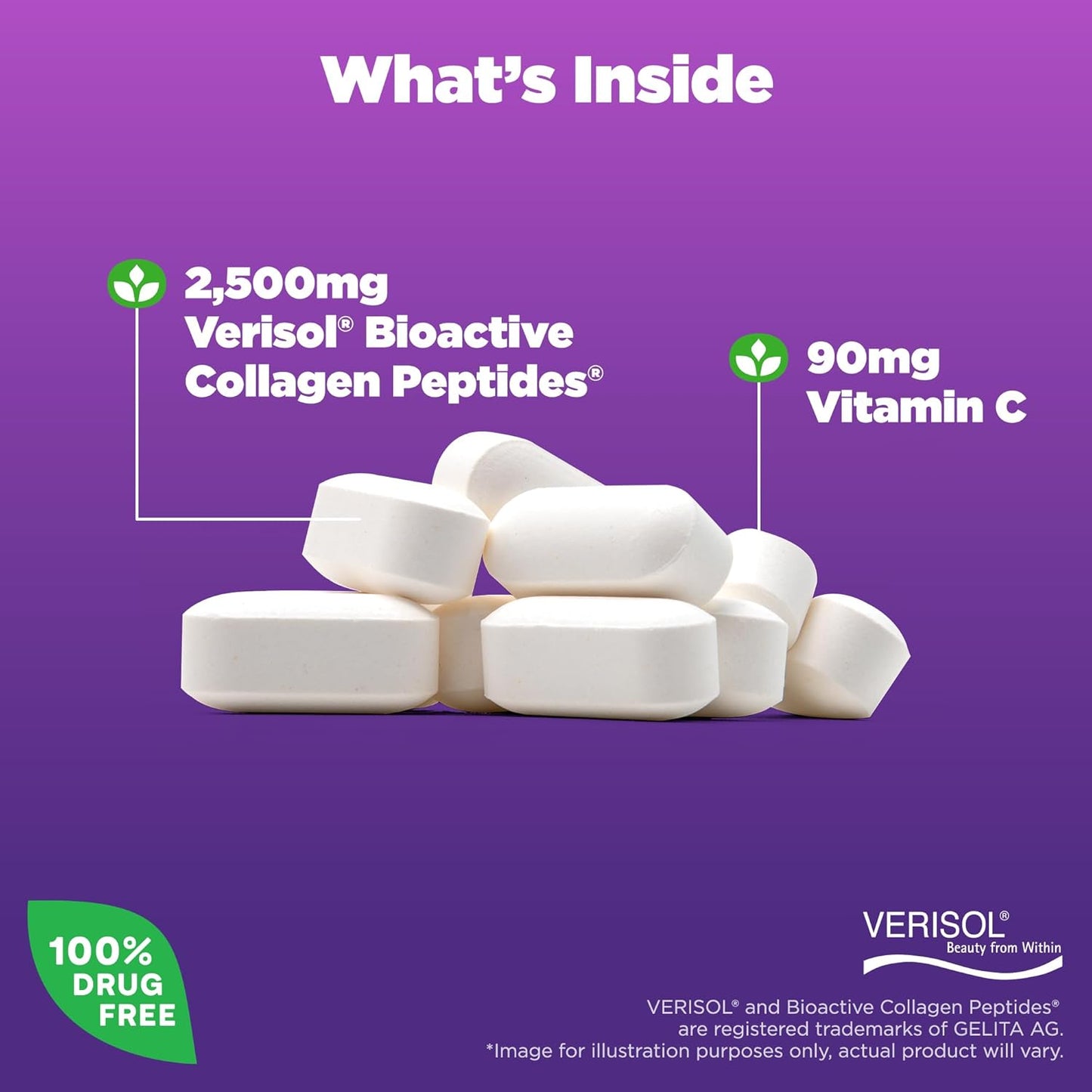 Natrol Collagen Skin Renewal Dietary Supplement - 120 Tablets, 40 Day Supply for Advanced Beauty Support