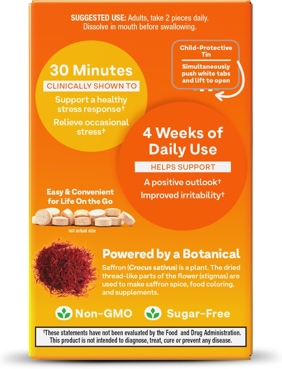 Natrol Quick Balance Happy Mints - 30 Mints, Stress Relief Supplement for Occasional Use, 15 Day Supply