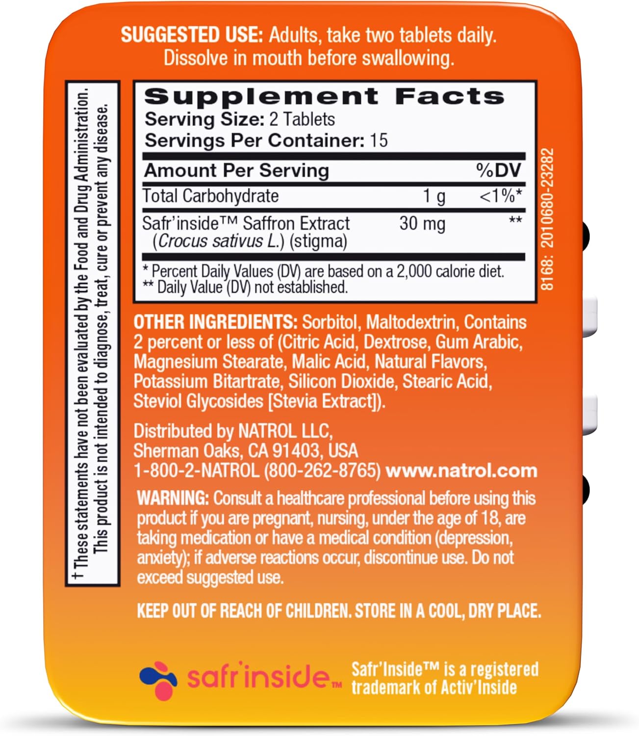 Natrol Quick Balance Happy Mints - 30 Mints, Stress Relief Supplement for Occasional Use, 15 Day Supply