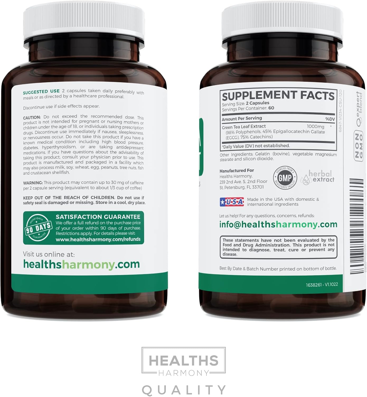 Nattokinase & Green Tea Capsules for Natural Metabolism Boost - 2 Month Supply - Non-GMO Green Vitality Supplement with Powerful Nattokinase & Green Tea Extract 98% EGCG - 120 Capsules