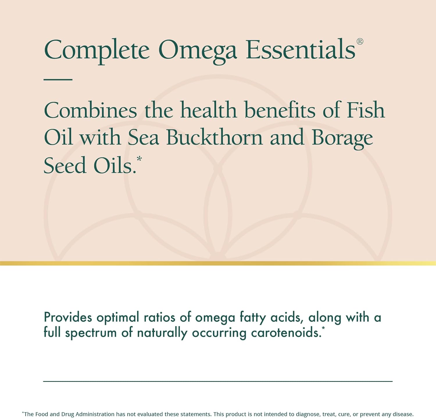 Natura Health Products Omega Essentials Supplement - Balanced Blend of Omega Fatty Acids with Fish Oil, Borage Seed Oil, Sea Buckthorn Berry - 120 softgels