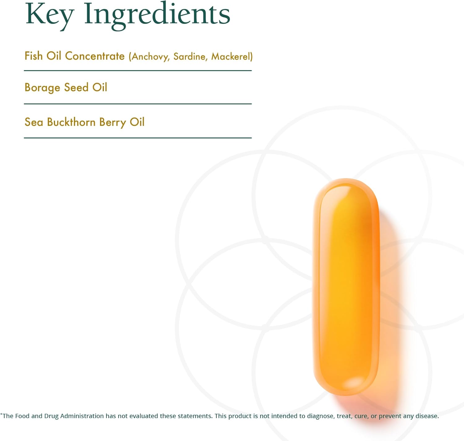 Natura Health Products Omega Essentials Supplement - Balanced Blend of Omega Fatty Acids with Fish Oil, Borage Seed Oil, Sea Buckthorn Berry - 120 softgels