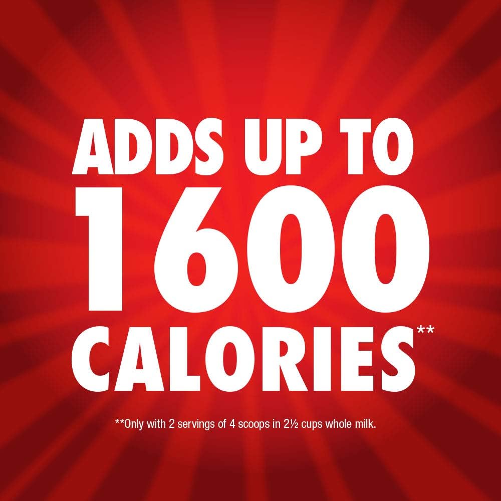 Naturade Chocolate Weight Gain Drink Mix - High Calorie Mass Gainer with Carbs & Protein - Gluten Free, Delicious Taste - 20.3 Ounce