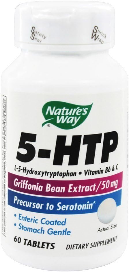 Natural 5-Htp Supplement - 60 Tablets by Nature's Way for Mood and Sleep Support