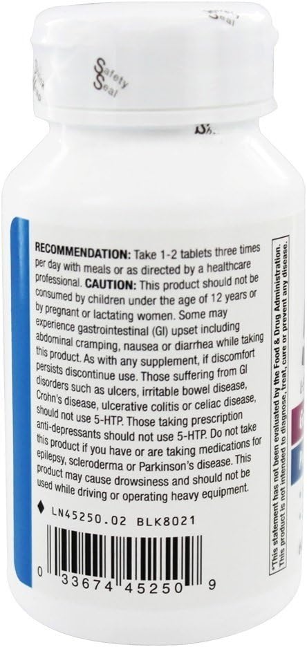 Natural 5-Htp Supplement - 60 Tablets by Nature's Way for Mood and Sleep Support