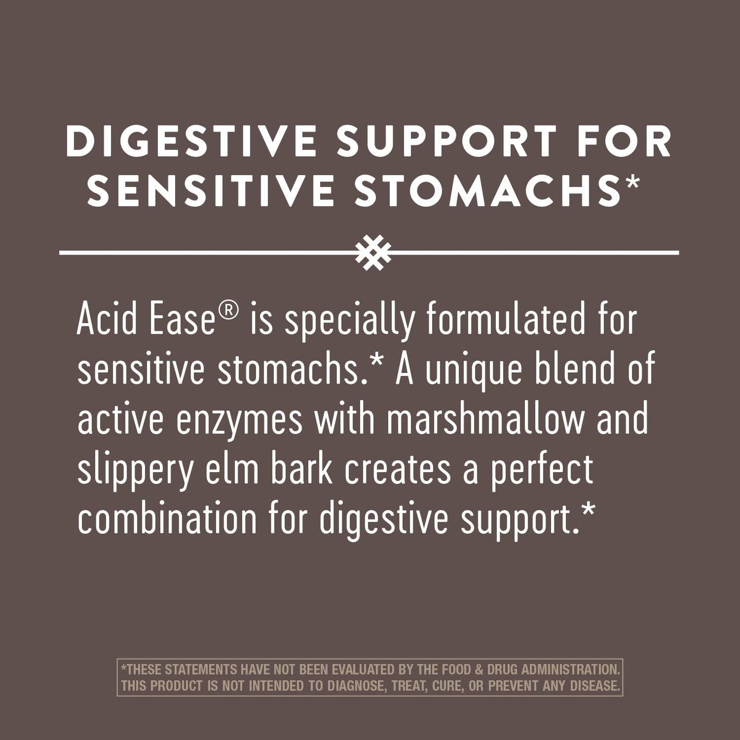 Natural Acid-Ease Digestion Formula - 180 Vegan Capsules for Sensitive Stomachs