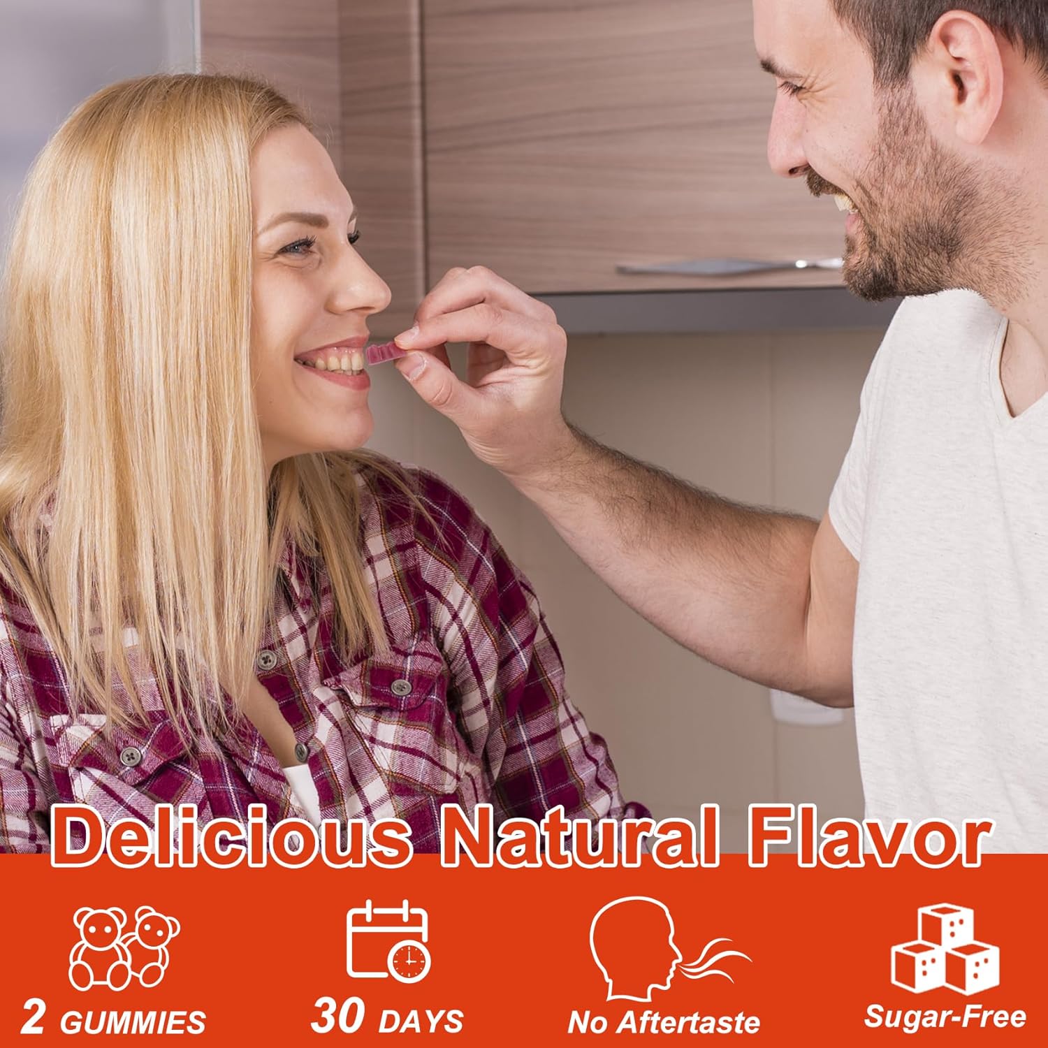 Natural Ashwagandha Gummies with Vitamin D & Zinc for Mood & Immune Support - Vegan, Non-GMO (120 Gummies)