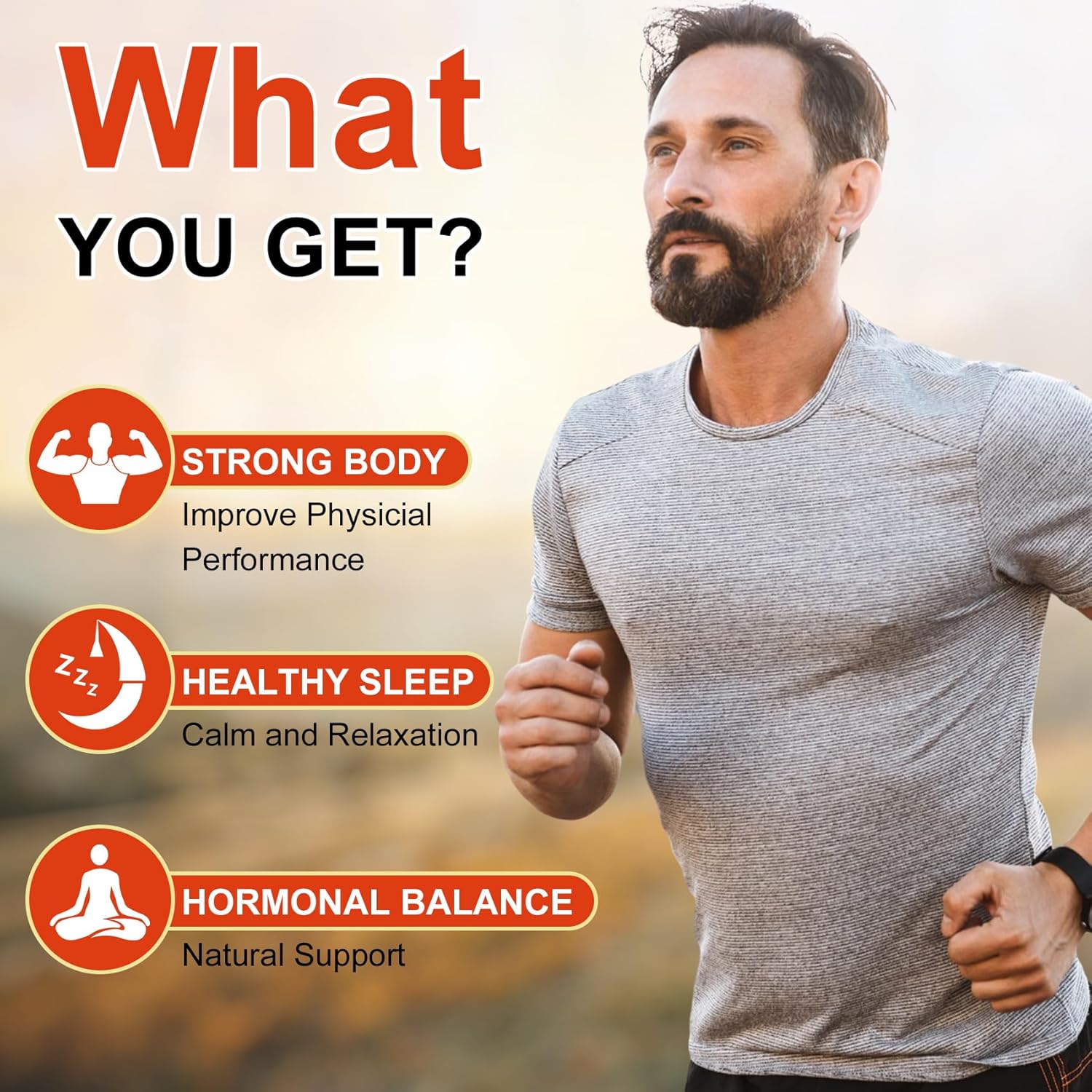 Natural Ashwagandha Gummies with Vitamin D & Zinc for Mood & Immune Support - Vegan, Non-GMO (120 Gummies)