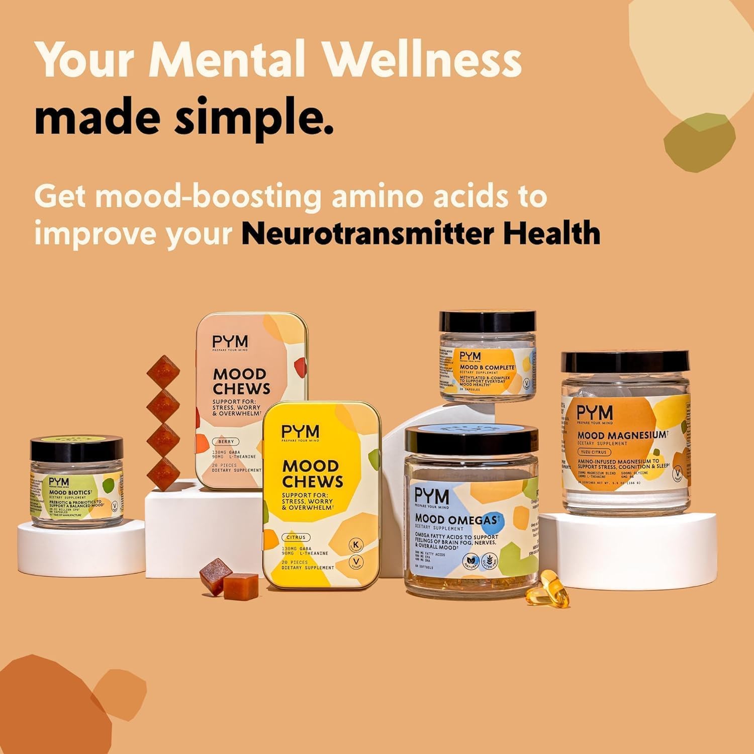 Natural Attention Chews for Procrastination, Focus & Productivity - 60 Count - Made in USA