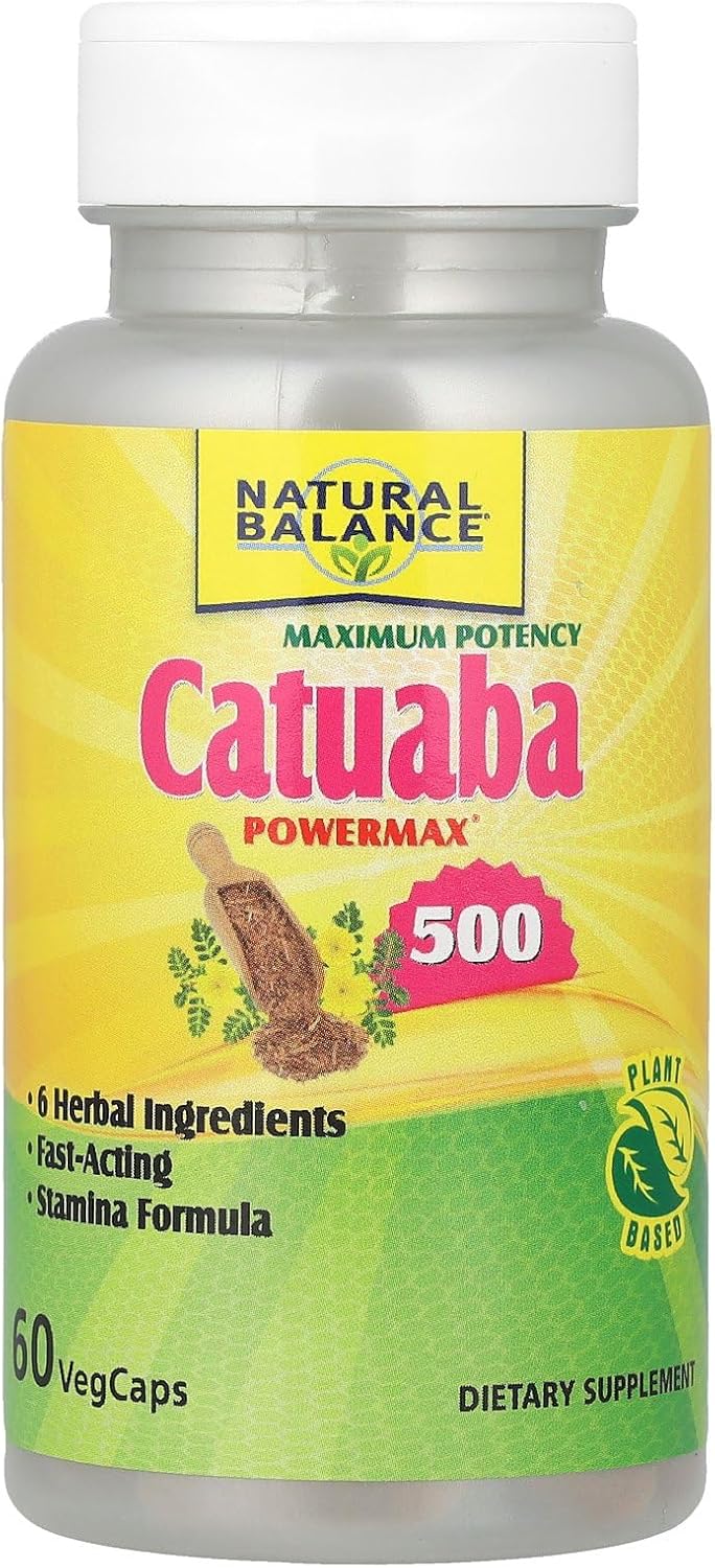 Natural Balance Cartuaba 500 Power Max Supplement - 60 Capsules