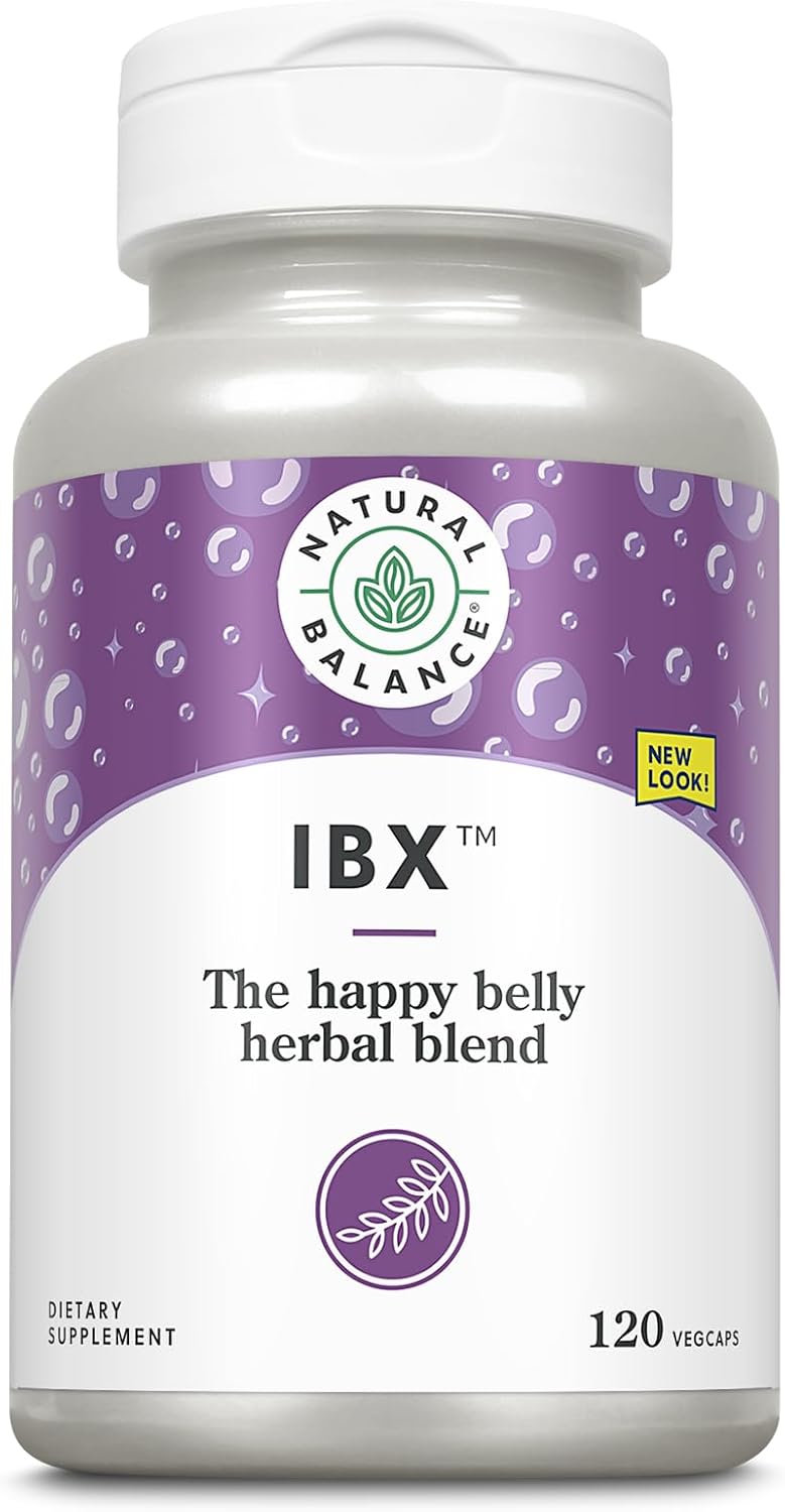 Natural Balance IBX Bowel Formula | 120 Veggie Capsules for Digestive Health