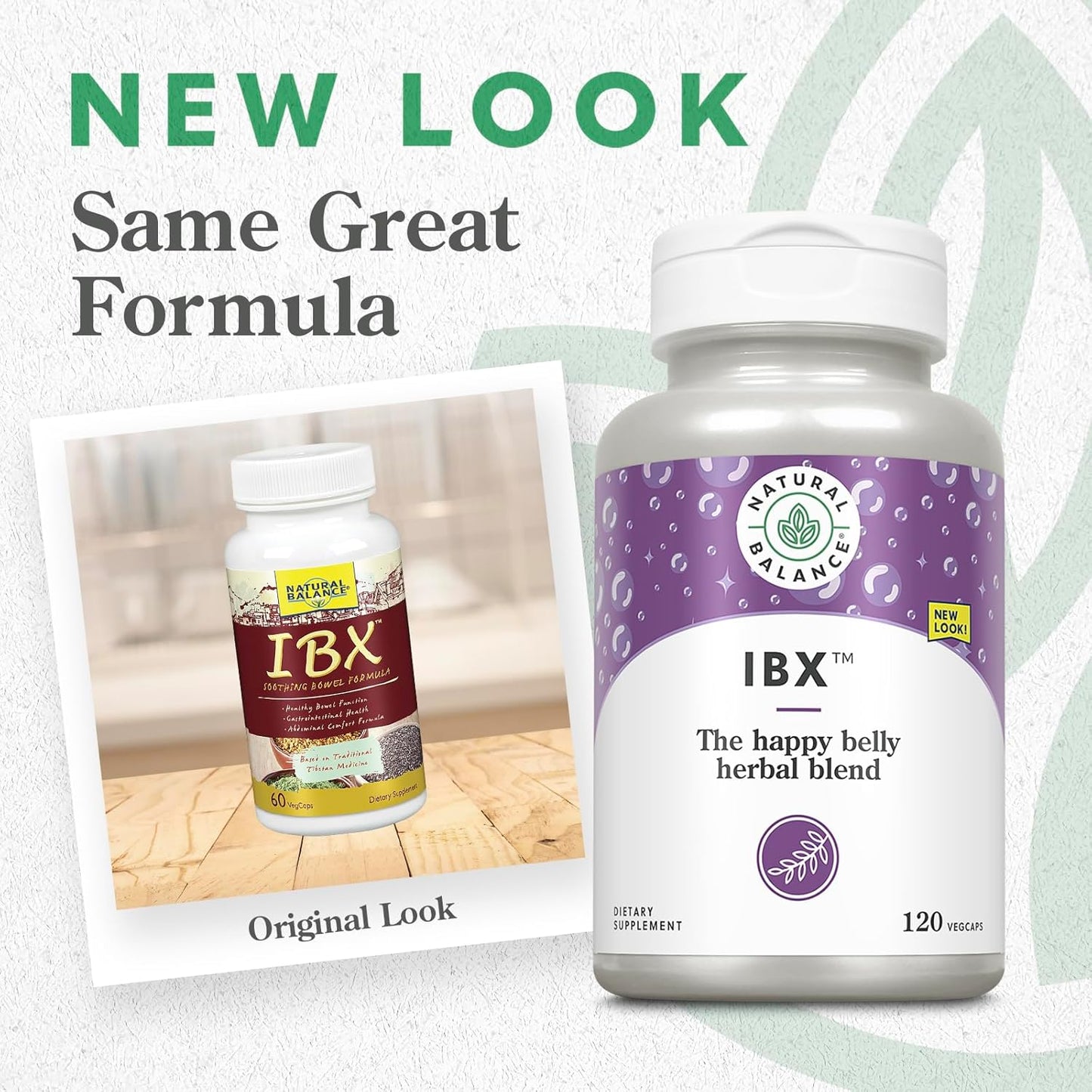 Natural Balance IBX Bowel Formula | 120 Veggie Capsules for Digestive Health
