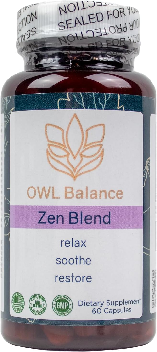 Natural Berry Stress Relief Supplement with Ashwagandha, L-Theanine, and Holy Basil - 60 Vegan Capsules for Mood and Focus