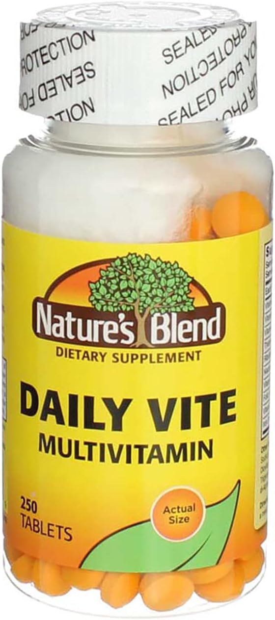 Natural Blend Daily Vite Multivitamin with 250 Tablets for Daily Nutrition Boost
