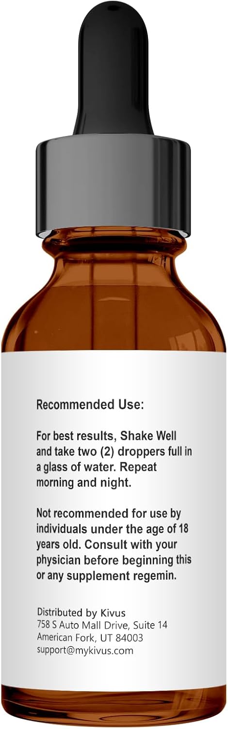 Natural Chlorophyll Liquid Drops for Water by HBI LABS - Concentrated Single Dose