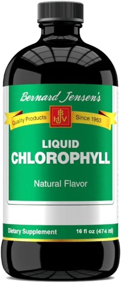 Natural Chlorophyll Liquid Supplement - Alkaline pH Balance & Blood Cleansing - 16 fl oz