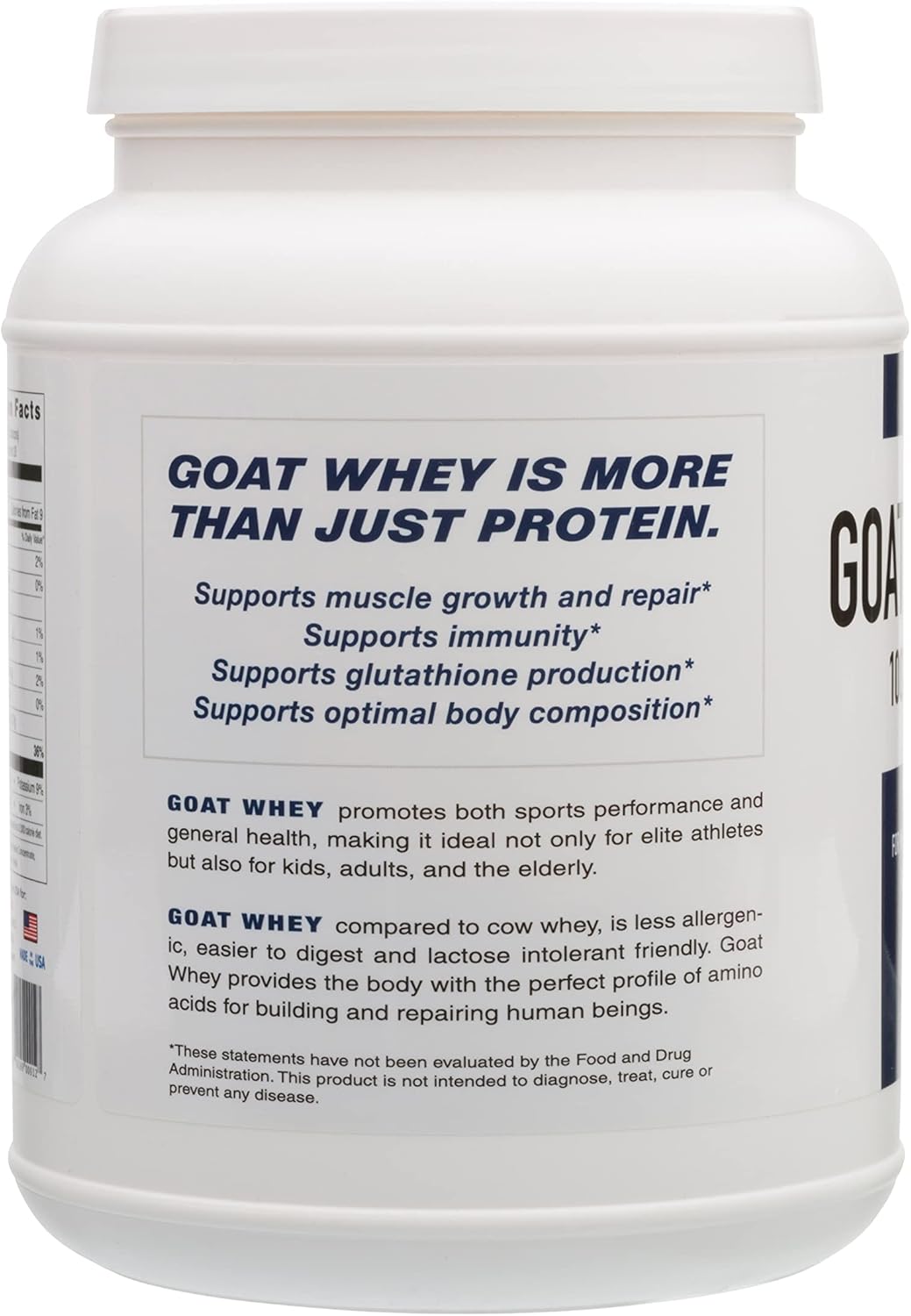 Natural Chocolate Grass-Fed Goat Whey Protein by CFS Nutrition