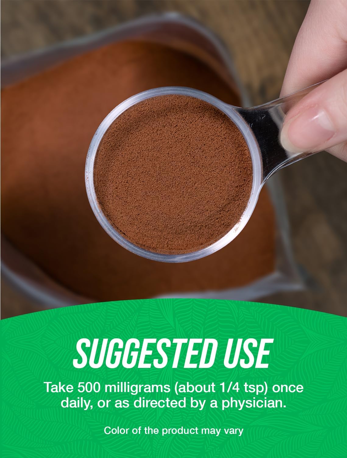 Natural Cocoa Bean Extract Powder - Unsweetened Cocoa Supplement, Gluten & Sugar Free - 500mg per Serving, 100g (3.5 oz) - Pack of 1