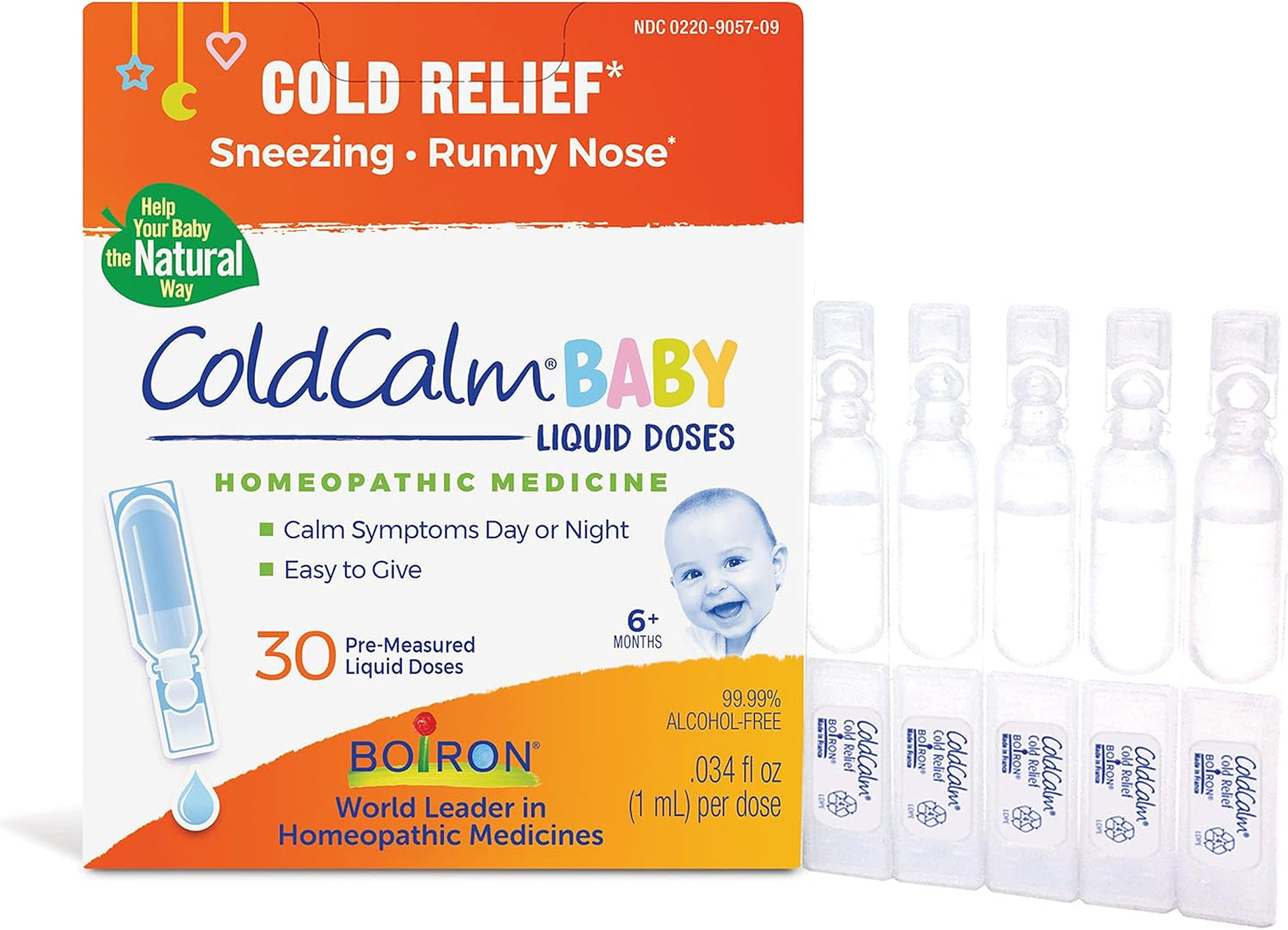 Natural Cold Relief Bundle for Kids: Mullein Garlic Oil & ColdCalm Baby Drops - 1 Fl Oz & 30 Count