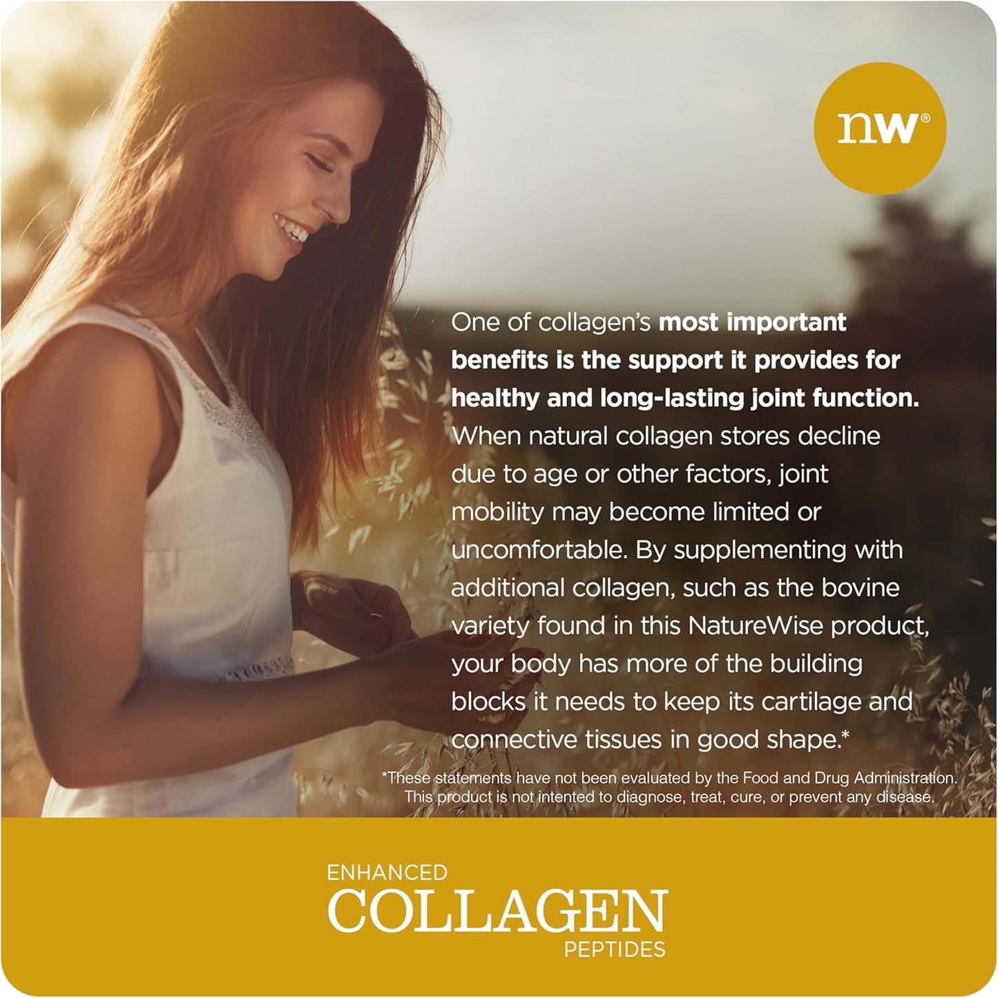 Natural Collagen Peptides Powder for Women - Grass-Fed Type 1 & 3 - Promotes Healthy Hair, Skin, and Nails - Non-GMO, Dairy & Soy Free - Unflavored - 45 Servings