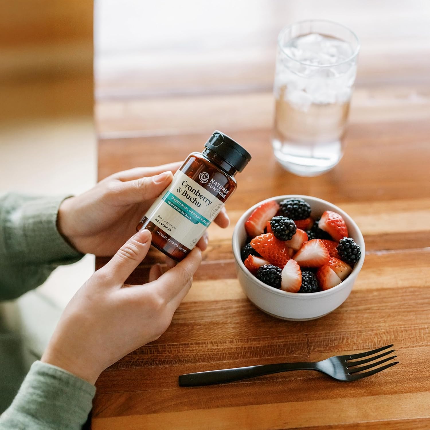 Natural Cranberry and Buchu Concentrate Capsules - 100 Count