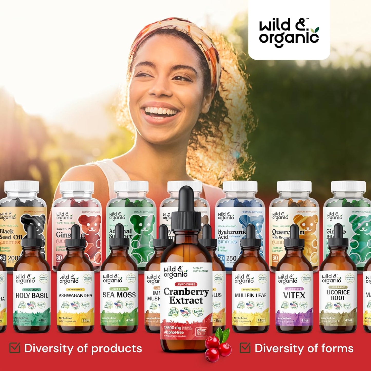 Natural Cranberry Extract Drops for Women - 12,500 mg - Supports Urinary Tract - Vegan Liquid Supplement - Sugar & Alcohol-Free - 2 fl oz