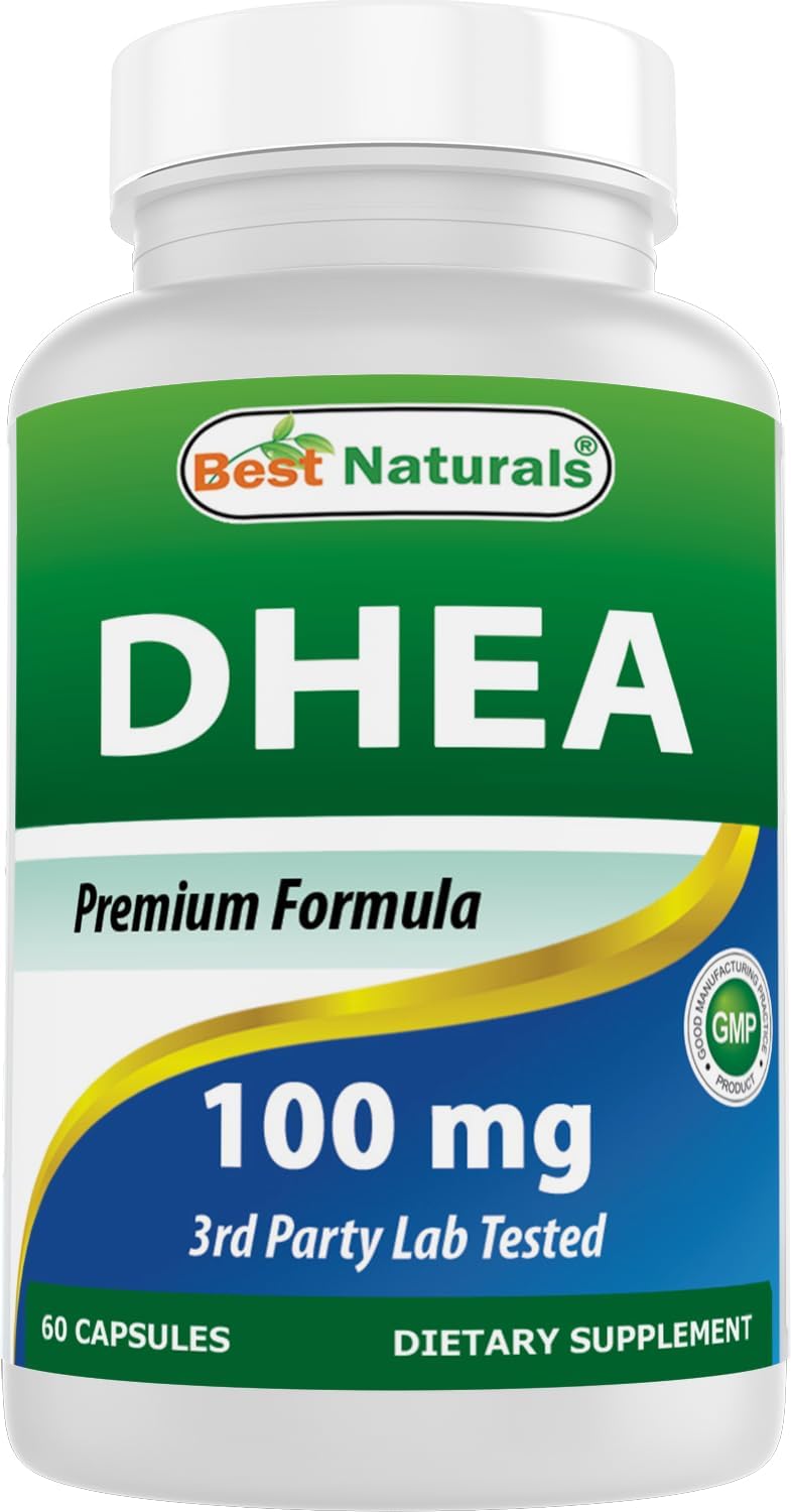 Natural DHEA 100mg Capsules for Hormone Balance & Healthy Aging - 60 Count - Made in USA - Men & Women Support - BoostGo Australia
