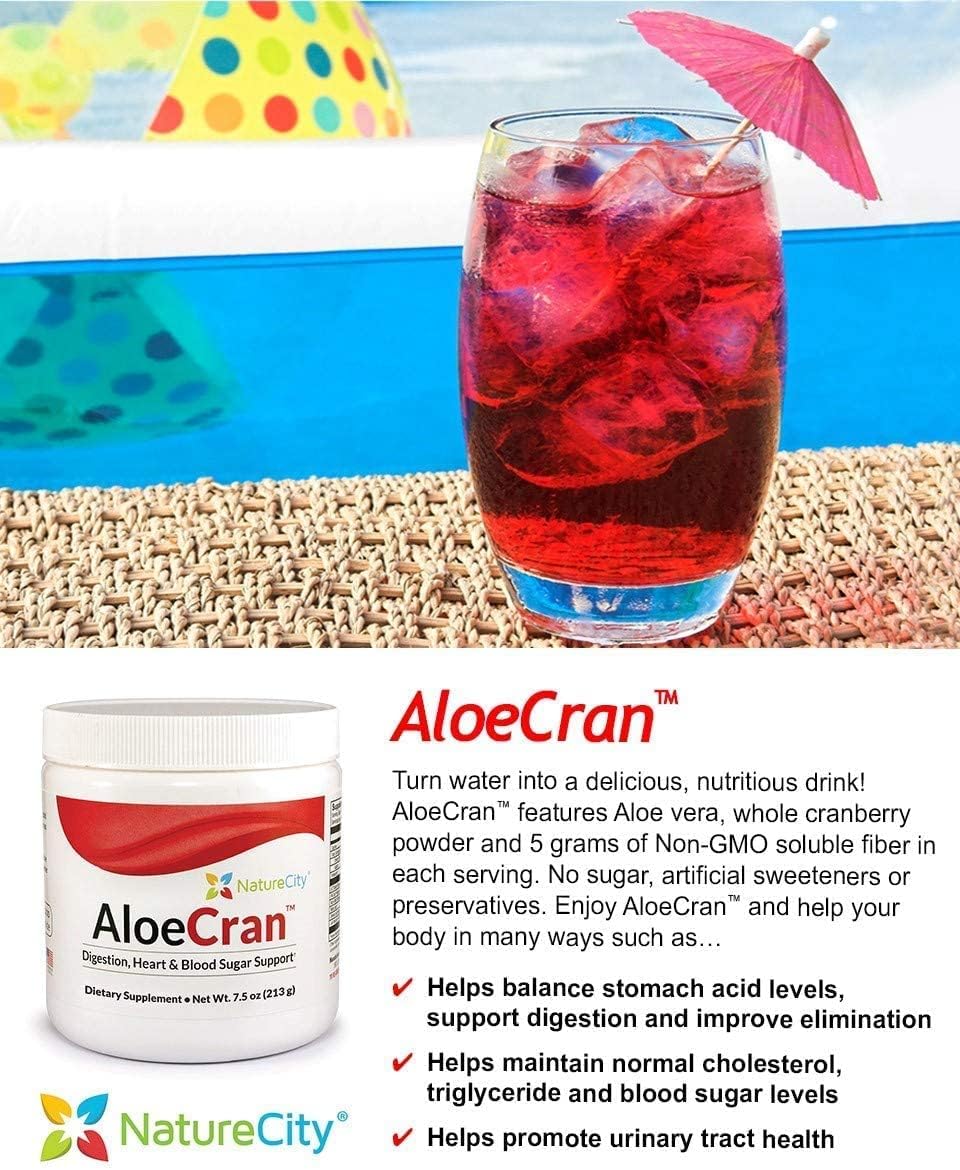 Natural Digestive Health Bundle: True-Aloe, Aloe-Cran, True-EZ-D, True-Life-PB by NatureCity