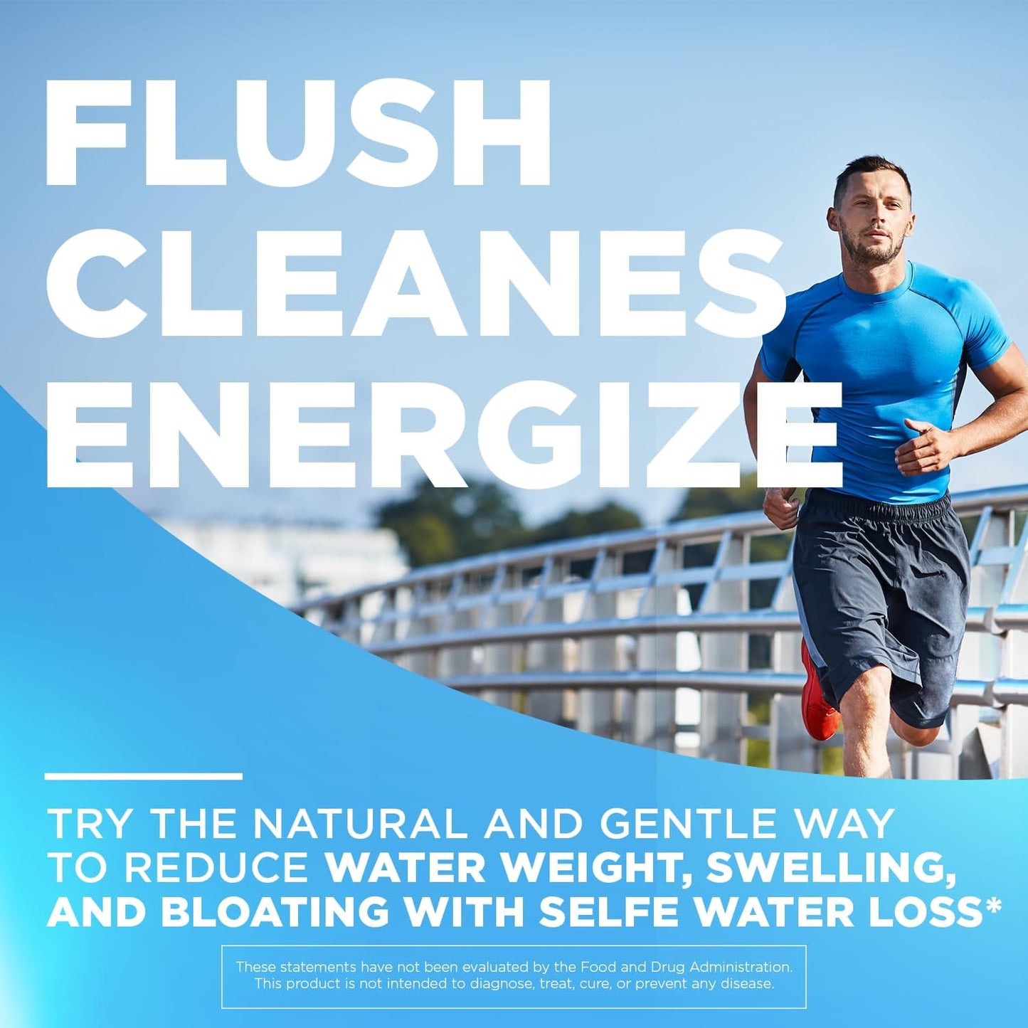 Natural Diuretic Water Pills for Fast Bloating Relief - 60 Veg Capsules for Men and Women - Selfevolve Water Loss Supplement