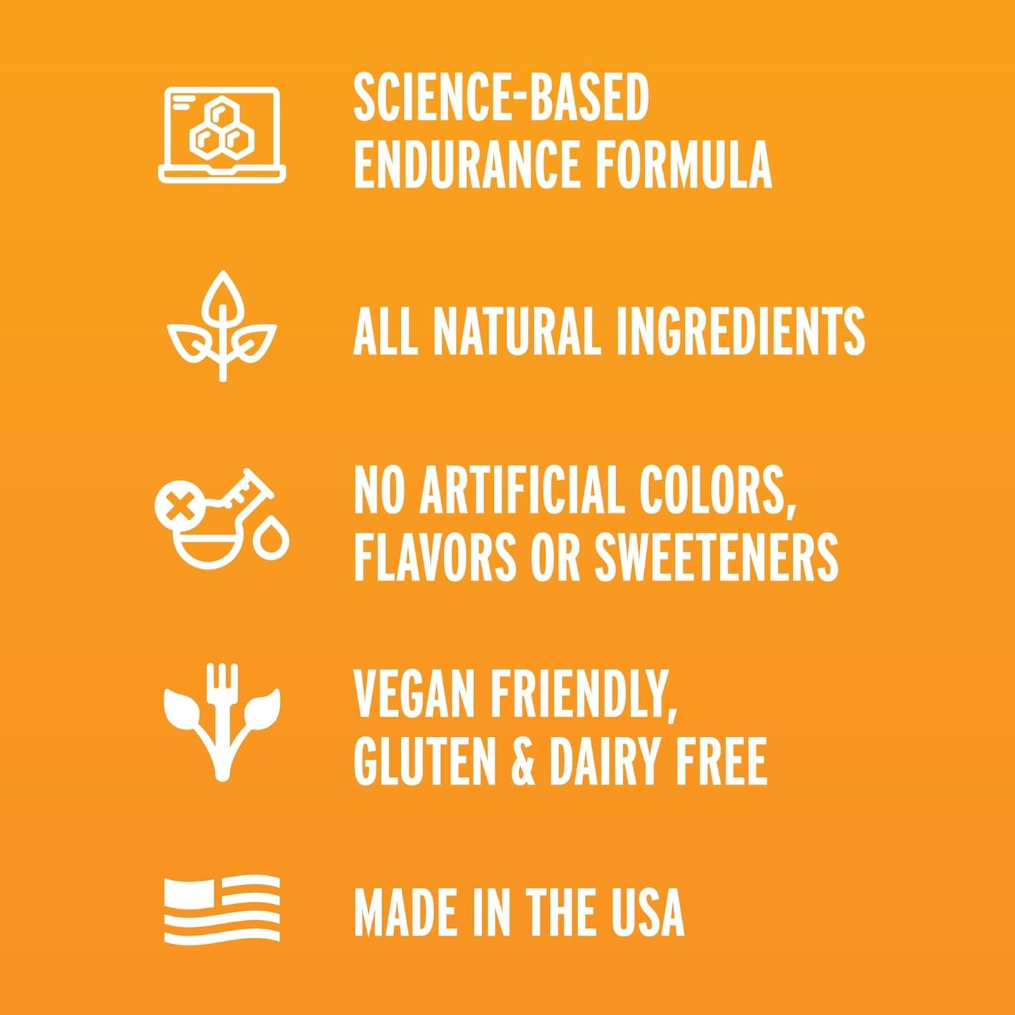 Natural Endurance Fuel Sports Drink Mix - Low Sugar, Gluten-Free with Electrolytes for Exercise - Fresh Citrus Flavor, 30 Servings
