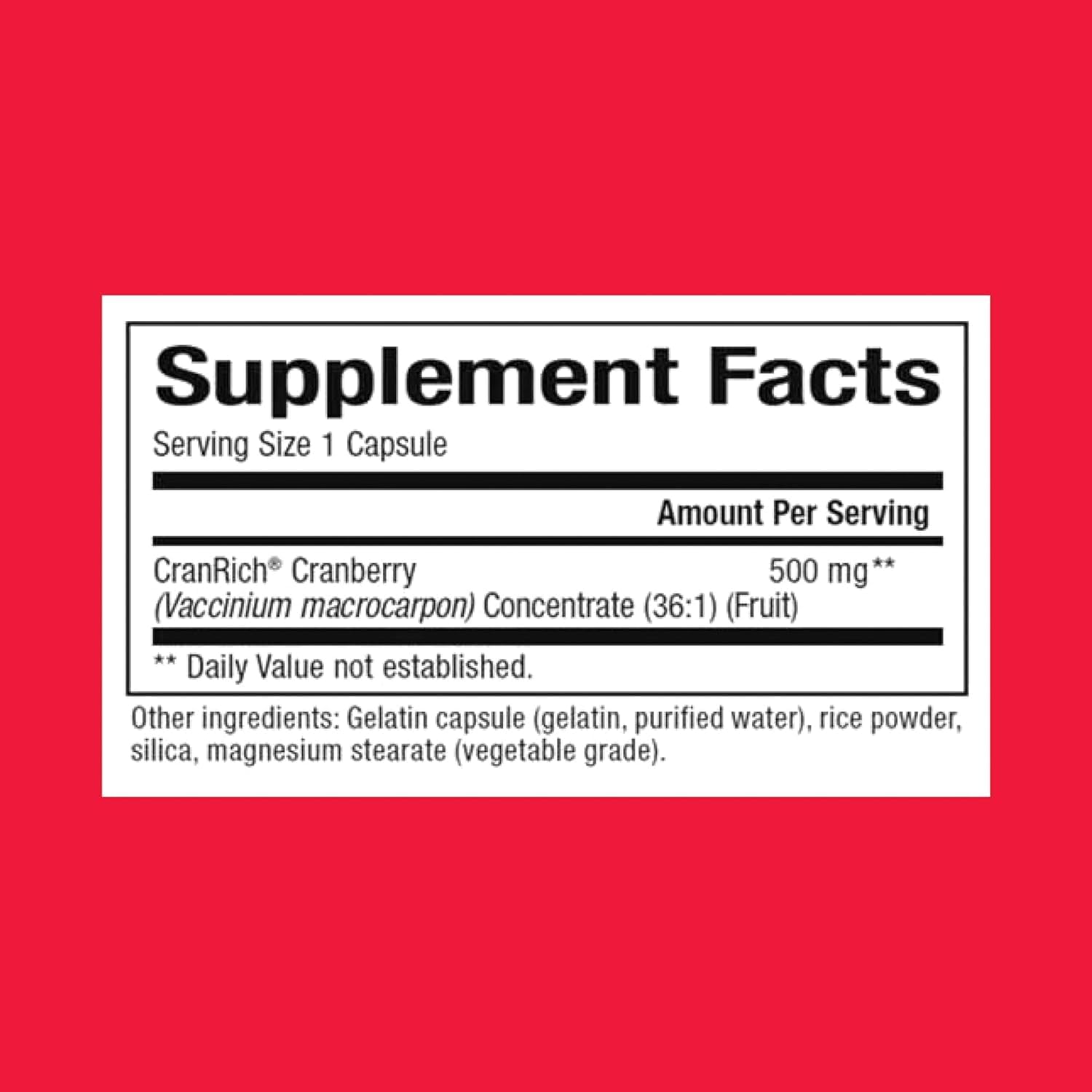 Natural Factors CranRich Super Strength Cranberry Concentrate Capsules - Antioxidant Supplement for Urinary Tract Support - Non-GMO - 90 Count